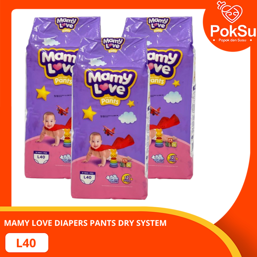 MAMY LOVE DIAPERS PANTS DRY SYSTEM SIZE S/M/L/XL/XXL