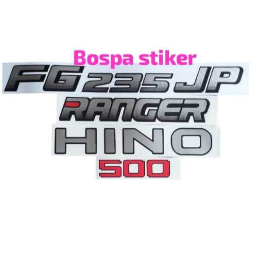 STIKER MOBIL TRUK HINO 500 FG 235 JP RANGER