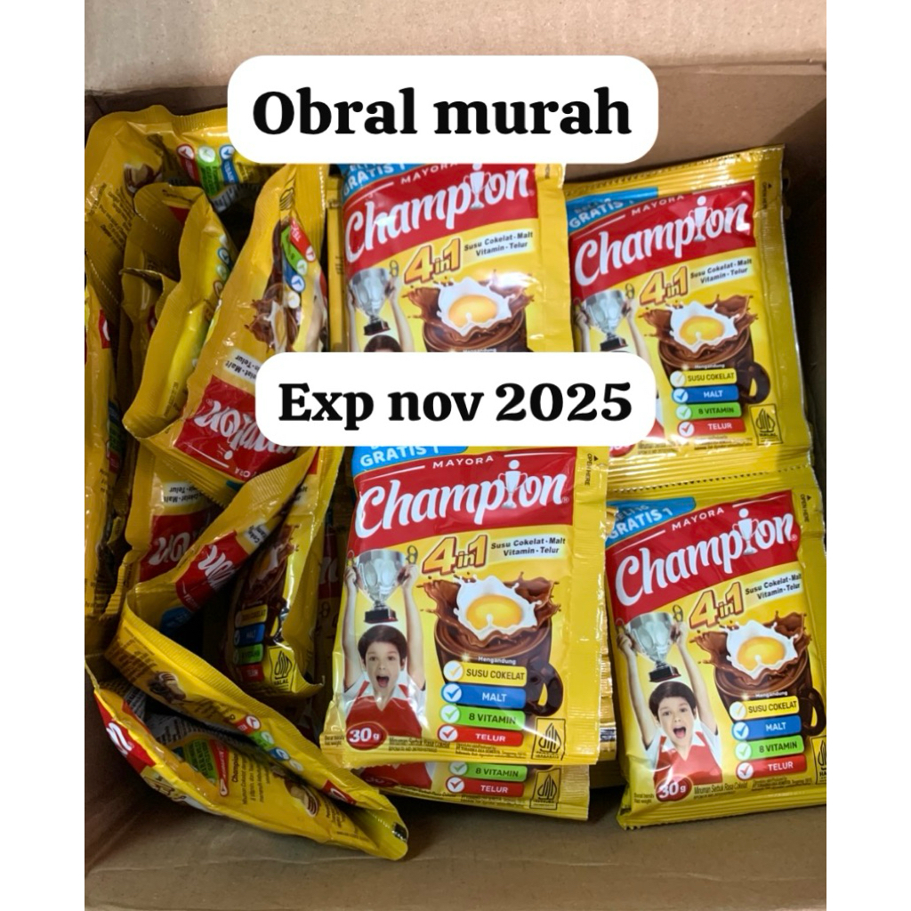 

SUSU CHAMPION MURAH OBRAL EXP PENDEK