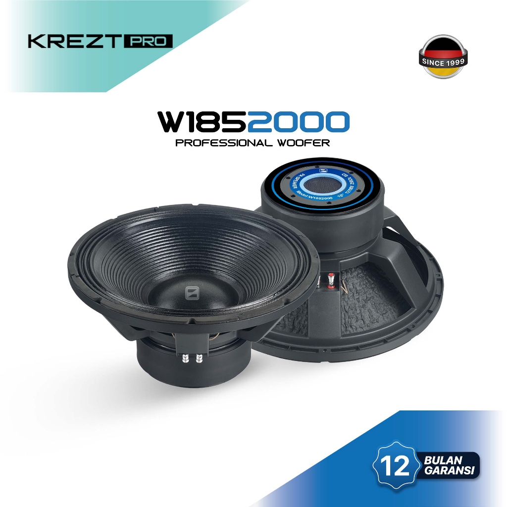 KREZT PRO W1852000 Speaker Woofer 18 Inch 2000W Bass Powerfull