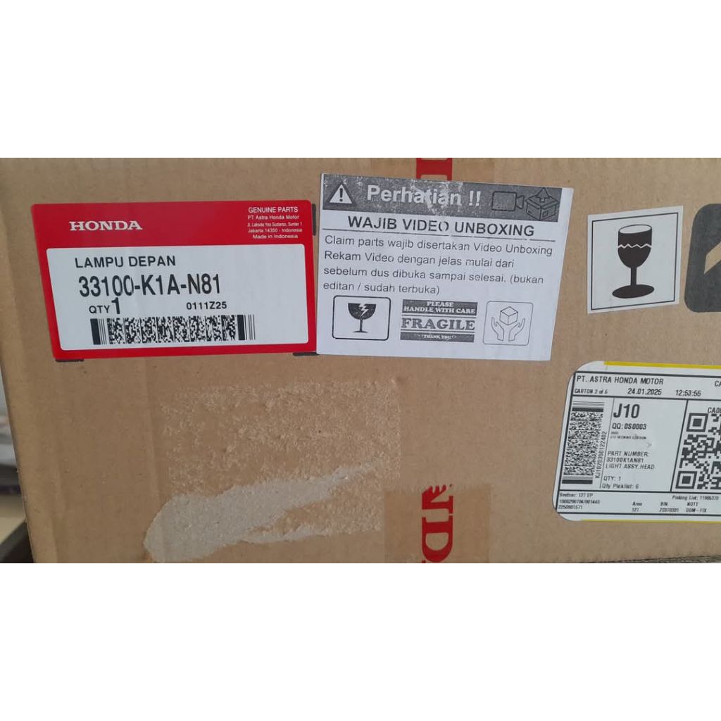 HEADLIGHT ASSY BEAT K1A 2024-2025 33100K1AN81