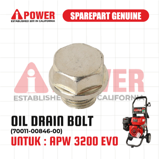 OIL DRAIN BOLT FOR AIPOWER APW3200EVO