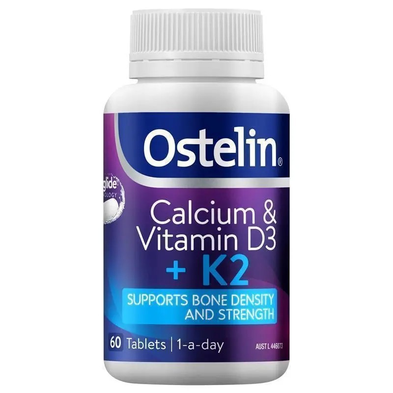 Ostelin Cal-DK2 - Calcium & Vitamin D3 + Vitamin K2 for Bone Health - 60 tablet