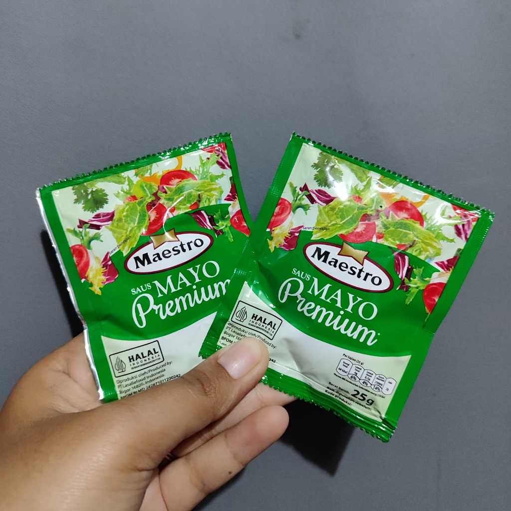 

Maestro Mayonaise 25 Gram Saus Mayo Premium Sachet