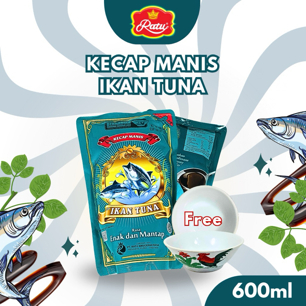 

KECAP MANIS RATU CAP TUNA HIJAU KEMASAN 600 ML FREE MANGKOK JAGO
