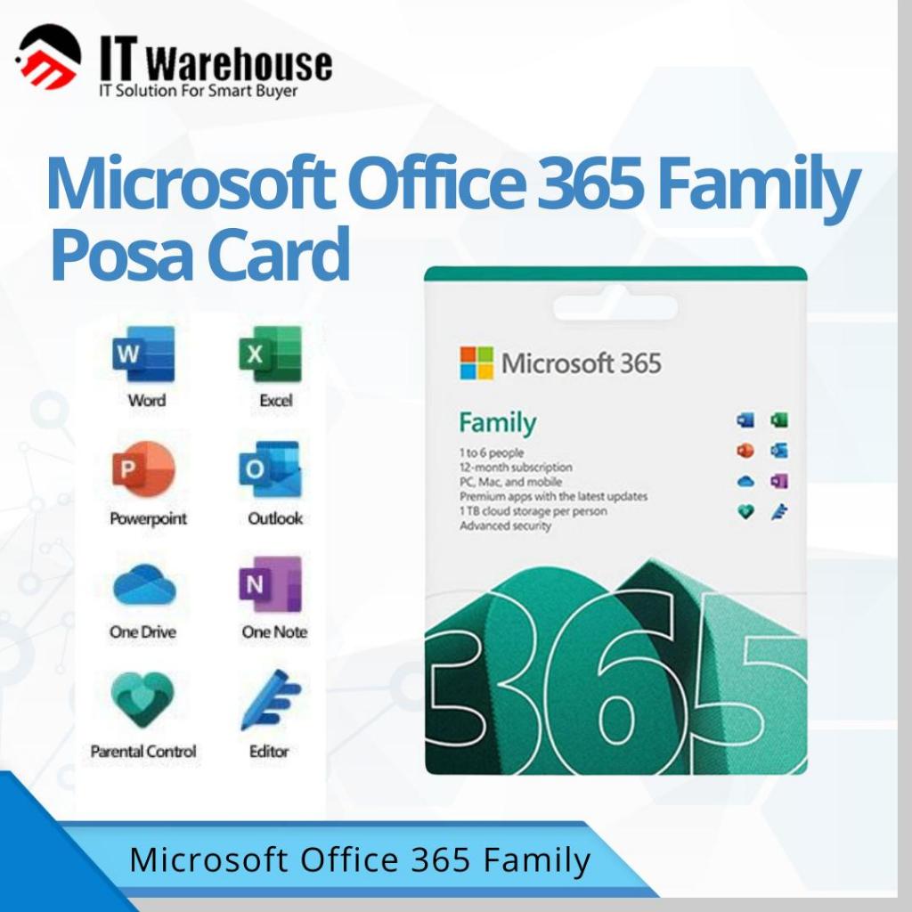 Office 365 Family - POSA Card  Original