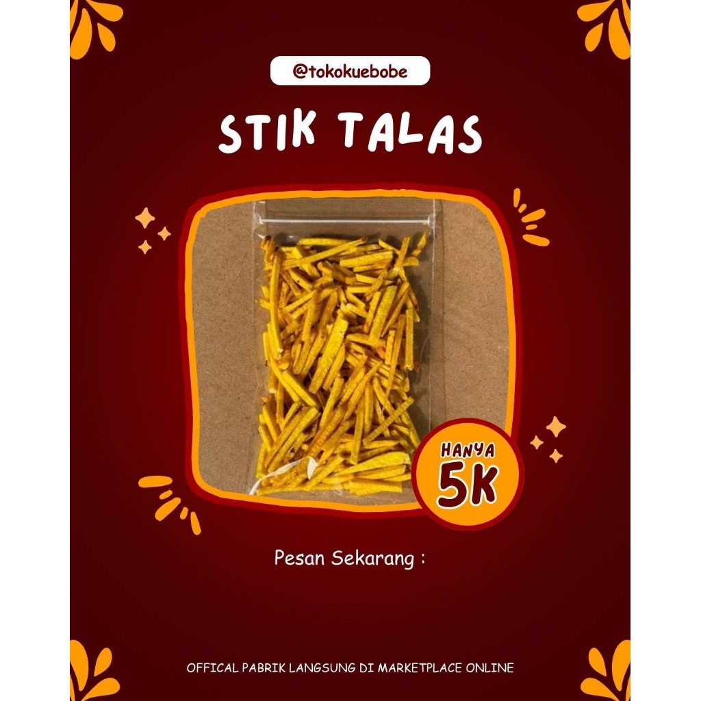 

Aneka Snack Gurih atau Pedes Serba 5rb Bebas Pilih / Makanan Ringan Serba 5rb ( Tokokuebobe ) Stik talas