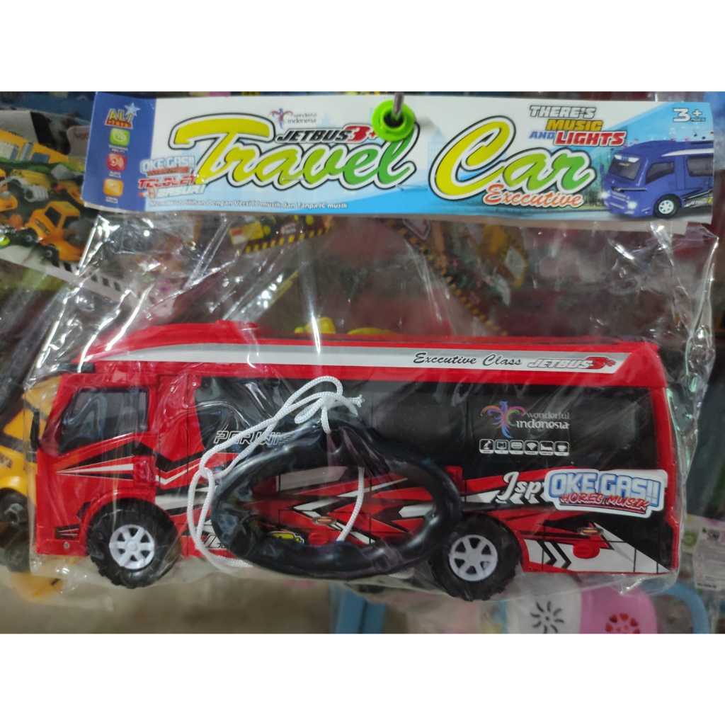 Mainan Mobil Elf Jetbus Travel Miniatur Giga Bus Mania Simulasi Kota Hadiah Anak Toy AM02