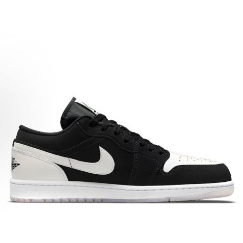 AJ 1 Low Black White Diamond