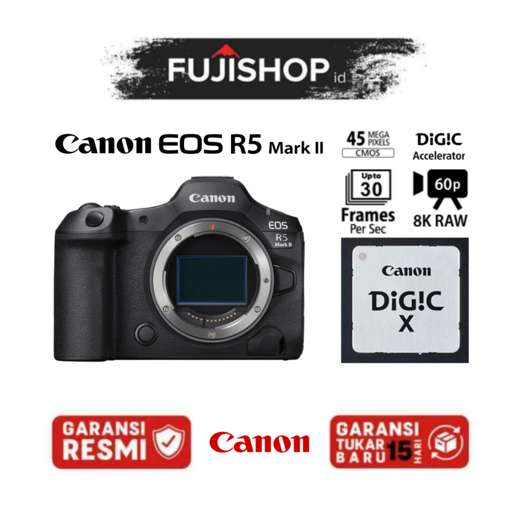 Canon EOS R5 Mark II Body / Canon R5 II Body Kamera Mirrorless Garansi Resmi