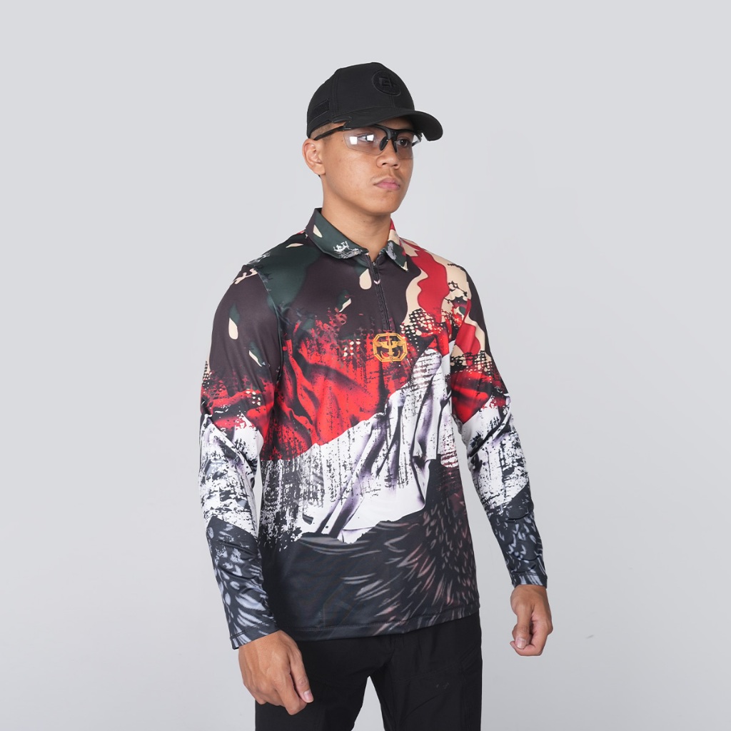 Kaos Wangky Panjang Pria Cartenz Tactical Garuda Kopassus