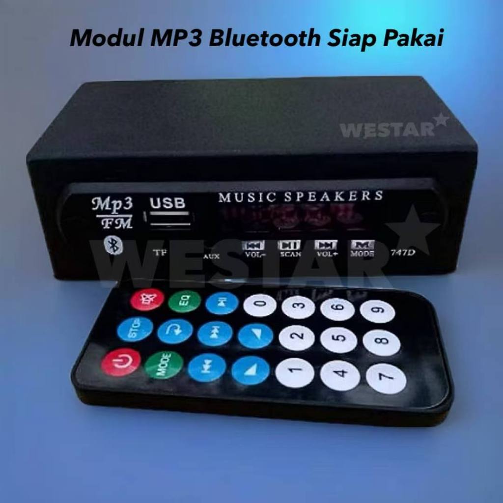 Modul MP3 Bluetooth WESTAR Plus FM Radio Siap Pakai MP3 USB Player Bluetooth