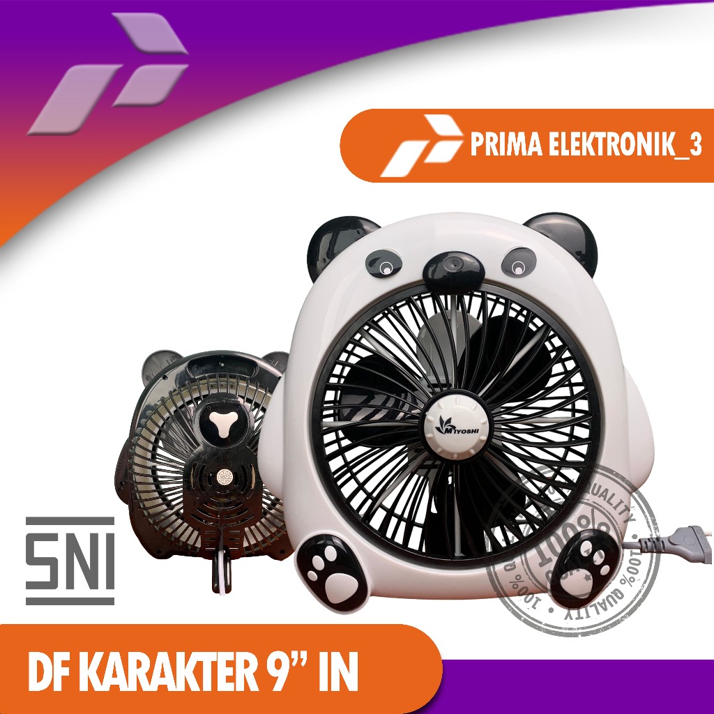 Kipas Angin/Karakter 818 Panda 8 Inch"/Kipas Karakter Original/Kipas Panda Lucu Suara Mesin Halus Me