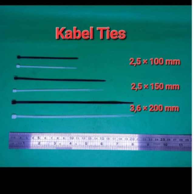 

Kabel Ties Cable Ties 10cm 15cm 20cm Kabel Ties Murah isi 100