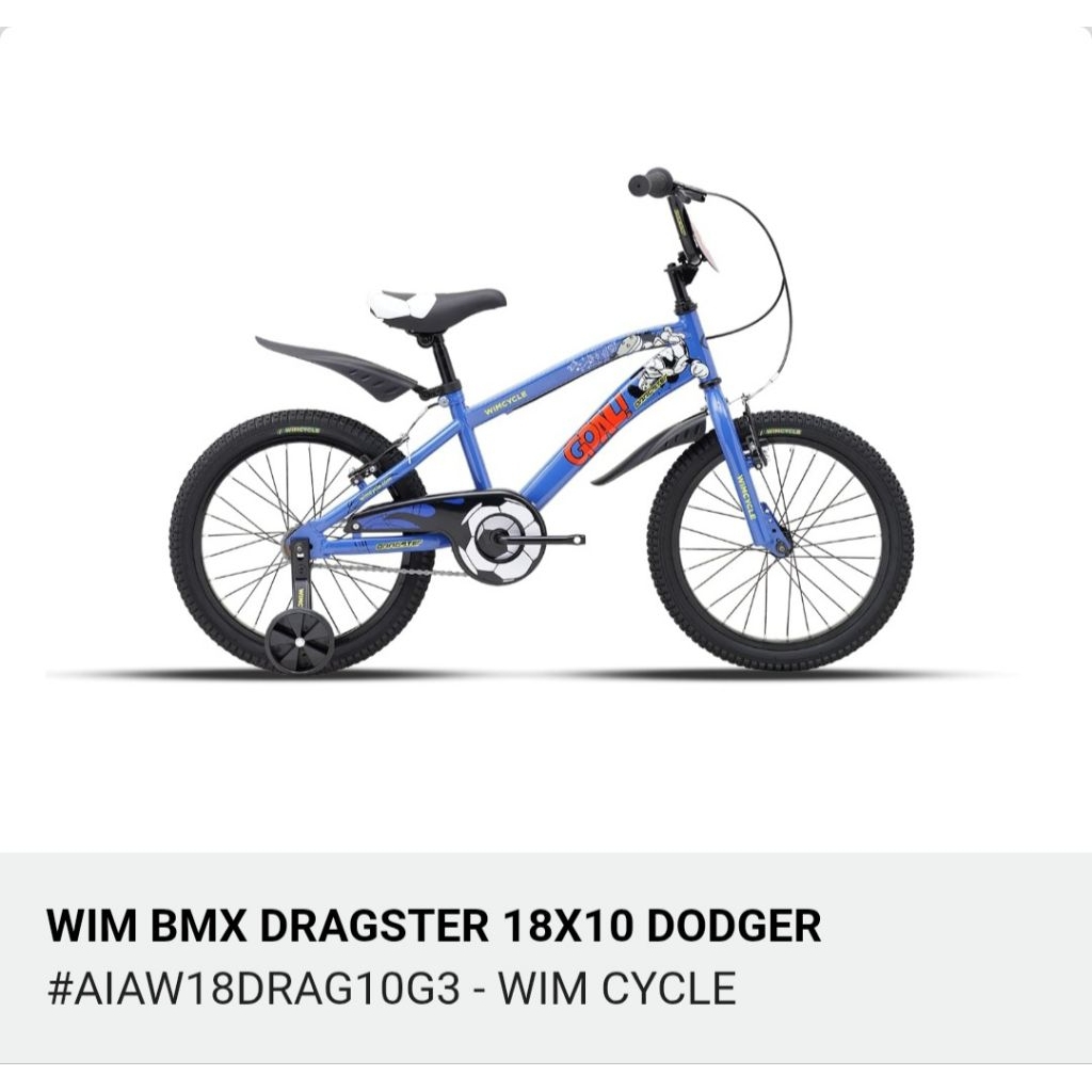 sepeda BMX 18" 5-8th wimcycle Dragster 18