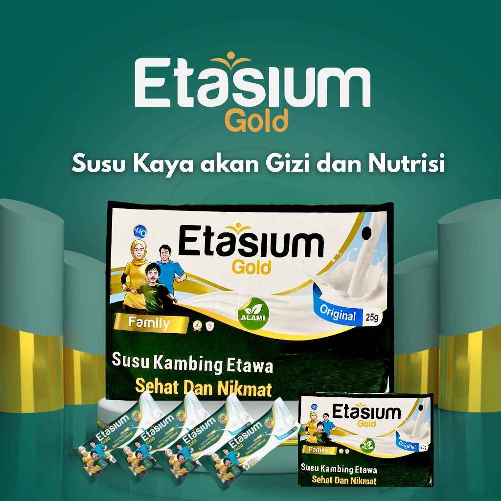 

Susu Kambing Etasium Gold Rasa Original – Tinggi Kalsium, Bebas Laktosa, Sehat Alami 1 Pack 250gram