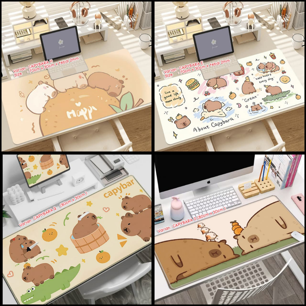 GM - MOUSEPAD CAPYBARA | DESK MAT CAPYBARA | ALAS MOUSE CAPYBARA | CAPIBARA MOUSE PAD | MOUSEPAD GAM