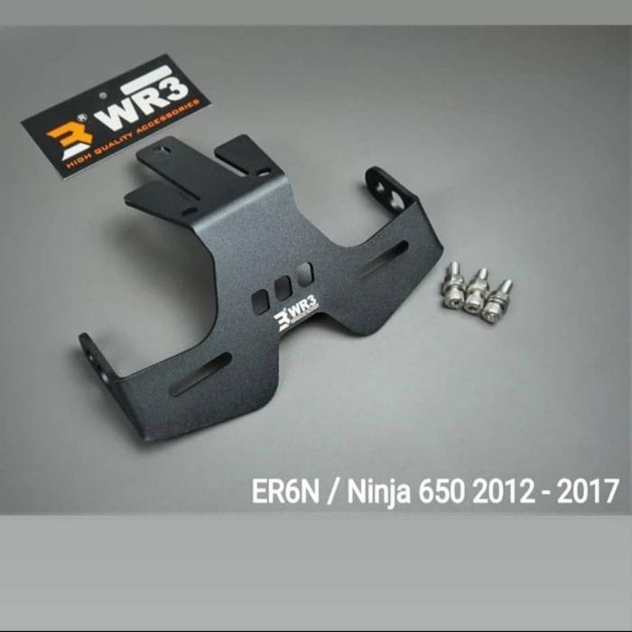 Dudukan Plat ER6 WR3 Tail Tidy Kawasaki ER6N ER6F Full Alumunium