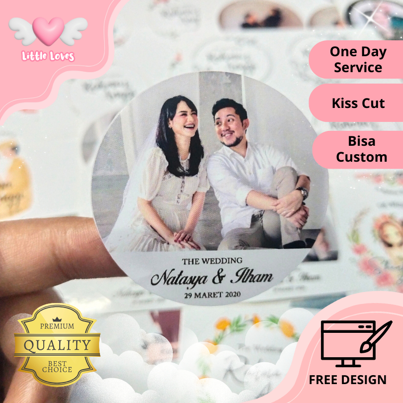 

Stiker Wedding Bulat Custom | Stiker Souvenir Pernikahan | Segel Souvenir Nikah
