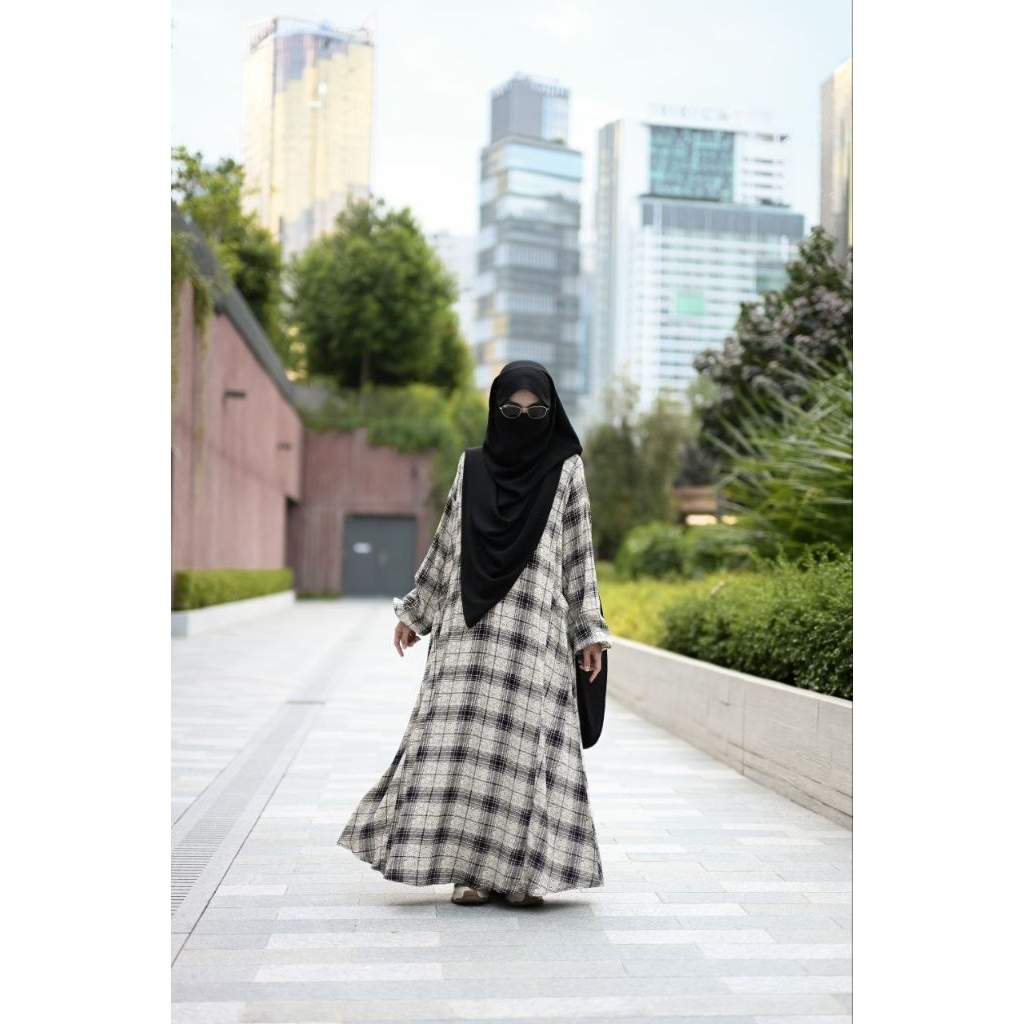 NEW MEDINA Gamis Abaya Motif NAMEERAH • Al Arabian Butik #dhiyasyari #alarabian