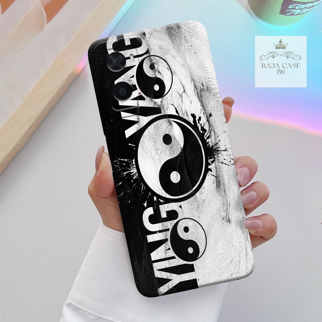 Case Oppo A76 / A96 - casing Oppo A76 - Motif case Yinyang - Pelindung handphone - Oppo - Softcase O