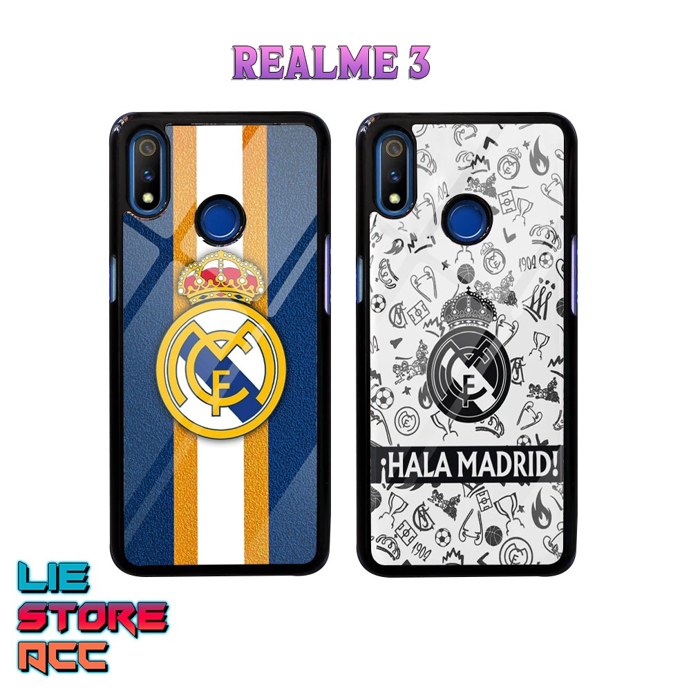 Case Realme 3 Case Hp Realme 3 Premium Glossy liestore_acc Casing [ Club Bola Real Madrid C.F. ] Cas