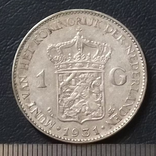 #20.WH. KOIN KUNO || KOIN PERAK || SILVER COIN 1G WILHELMINA TAHUN 1931