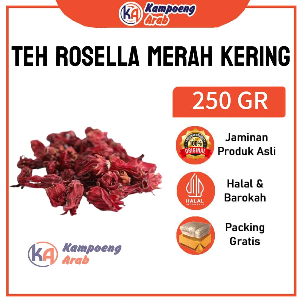 

TEH ROSELLA KEMASAN 250GR KUALITAS PREMIUM HIGIENIS