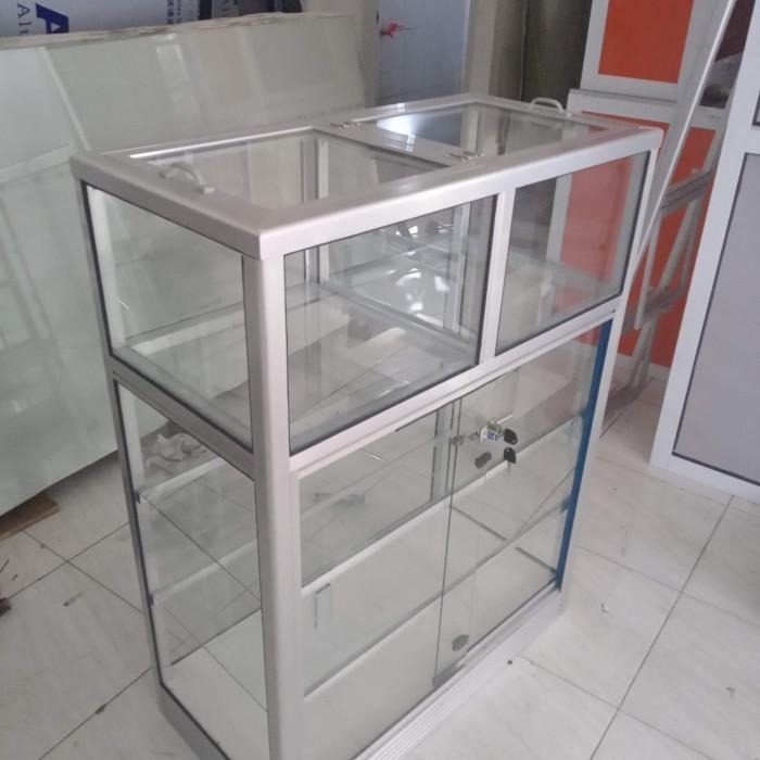 etalase beras ukuran 70 cm bahan alumunium/etalase beras/etalase jualan/pengiriman only jabodetabek