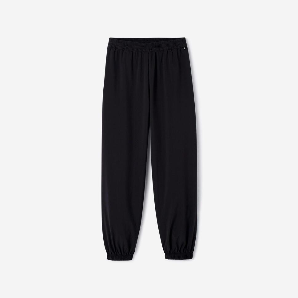 Decathlon STAREVER Celana Panjang Modern Dance Wide-Fit Anak Perempuan Hitam - 8760060