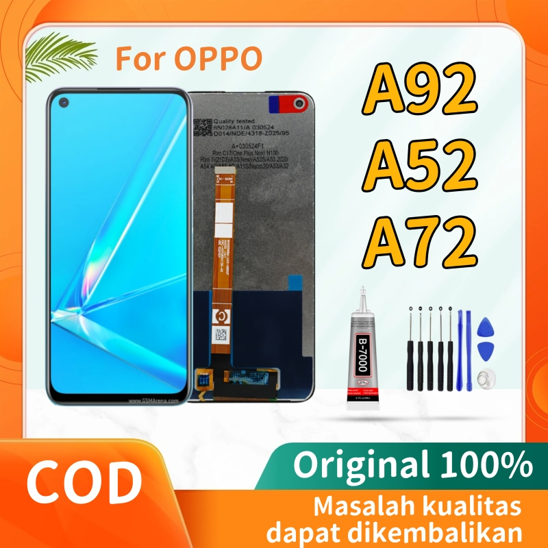 Lcd HP OPPO A92 A52 A72 Original 100% Baru & Berkualitas Tinggi