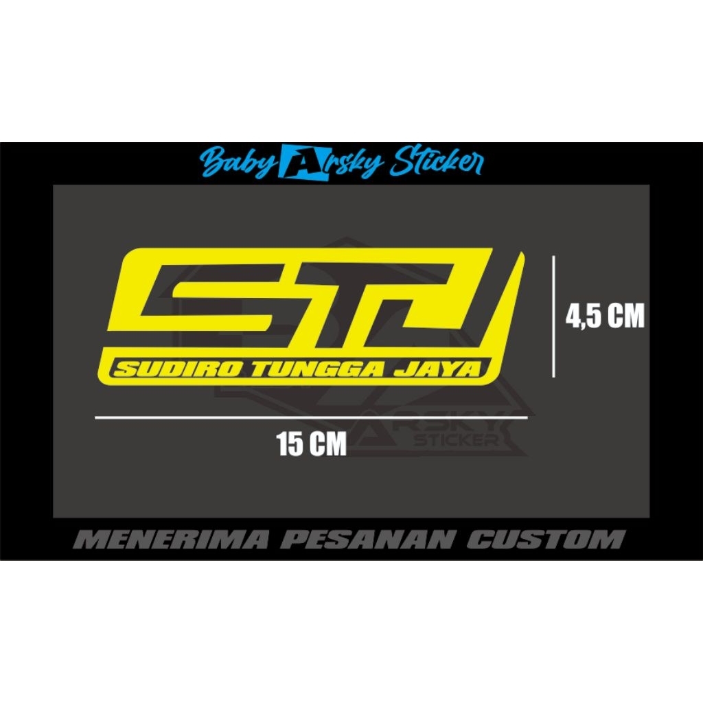 Stiker cutting STJ Kuning