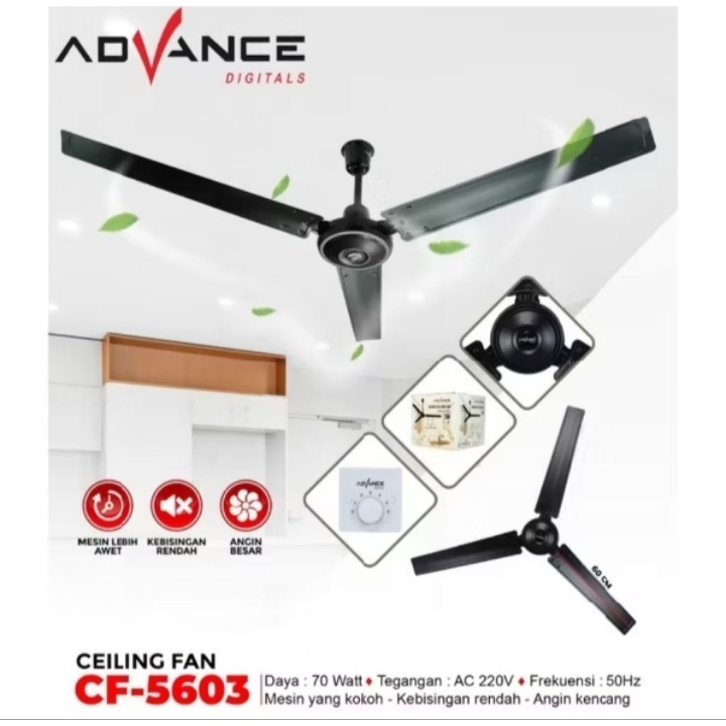 Advance 56" CF 5603 Hitam Kipas angin Gantung