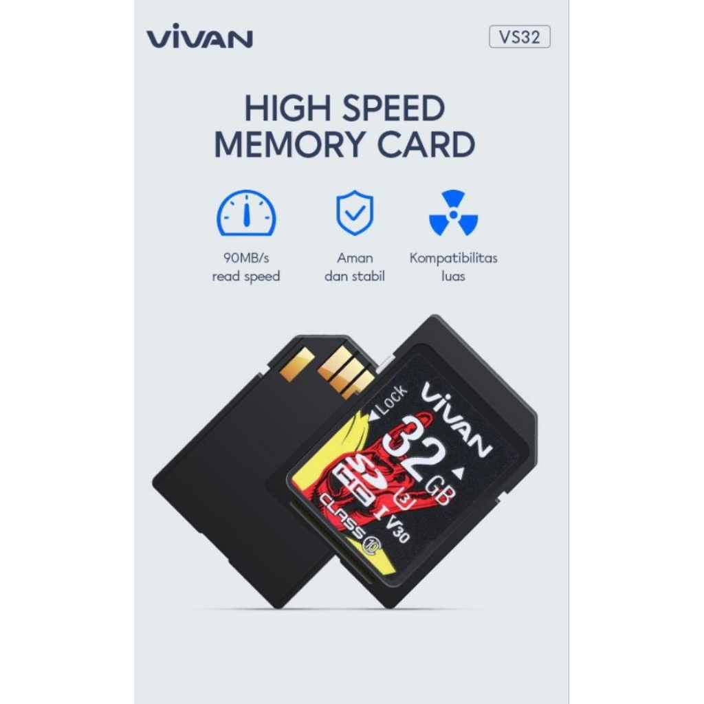 Memory Card/ SD CARD/ TF Card, waterproof, high speed 32GB VS32 VIVAN