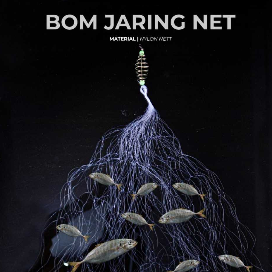 JARING BOM NET PANCING PANJANG 1, 5 METER NOMOR 3 4 5 6 7 8 9 10 11 12