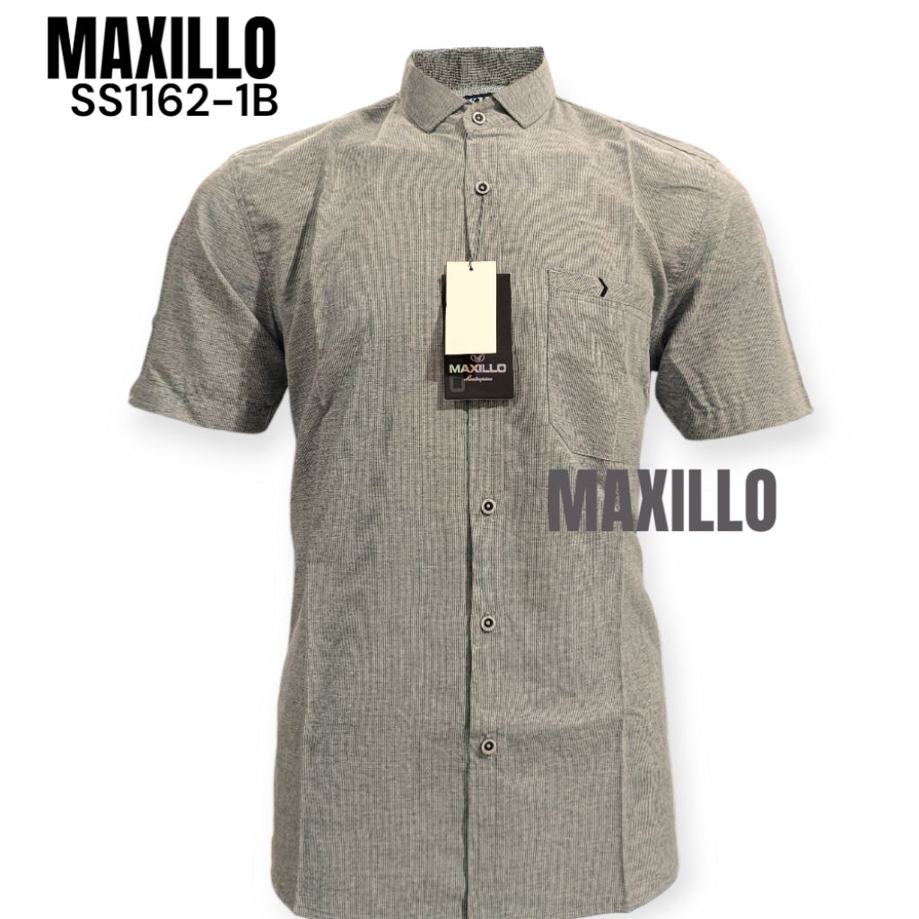 MAXILLO KEMEJA LENGAN PENDEK/LENGAN PANJANG KODE(SS1162-1B) &(SS1162-1C)