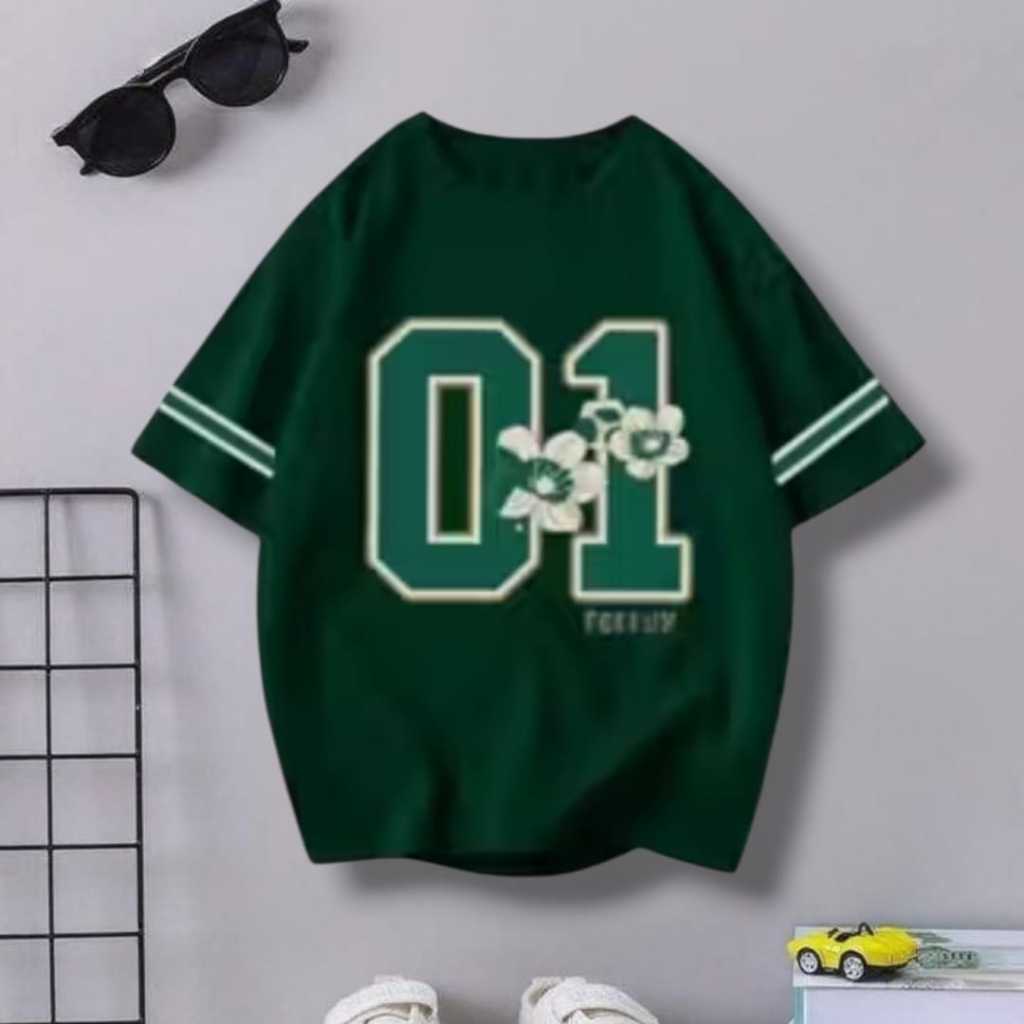 Atasan Baju Kaos Anak Perempuan Oversize Style Korea