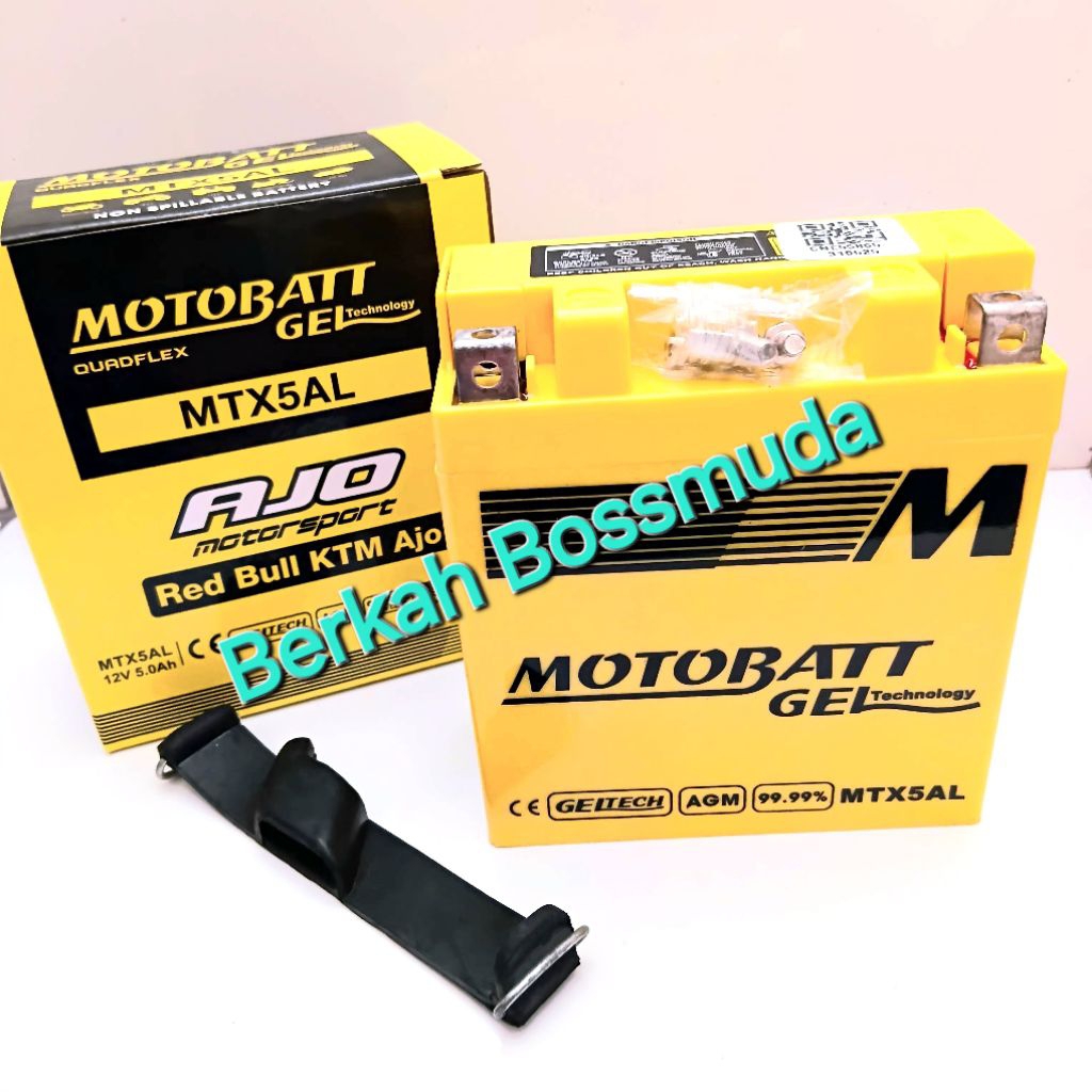 Aki Kering Jupiter Fizr Motobatt Set Karet Original 100% Joss