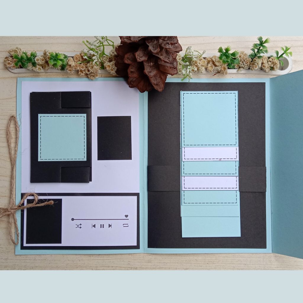 Scrapbook Mint / Amplop / Hadiah / Warna Mint/Biru