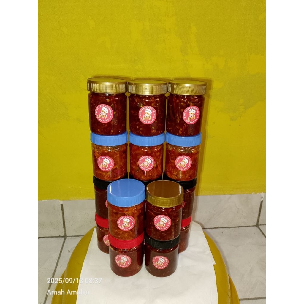 

Sambal baby cumi/sambal teri nasi/ayam suwir/sambal ati rampelo/sambal ijo/sambal baby cumi petai/sambal ijo petai/sambal wijen