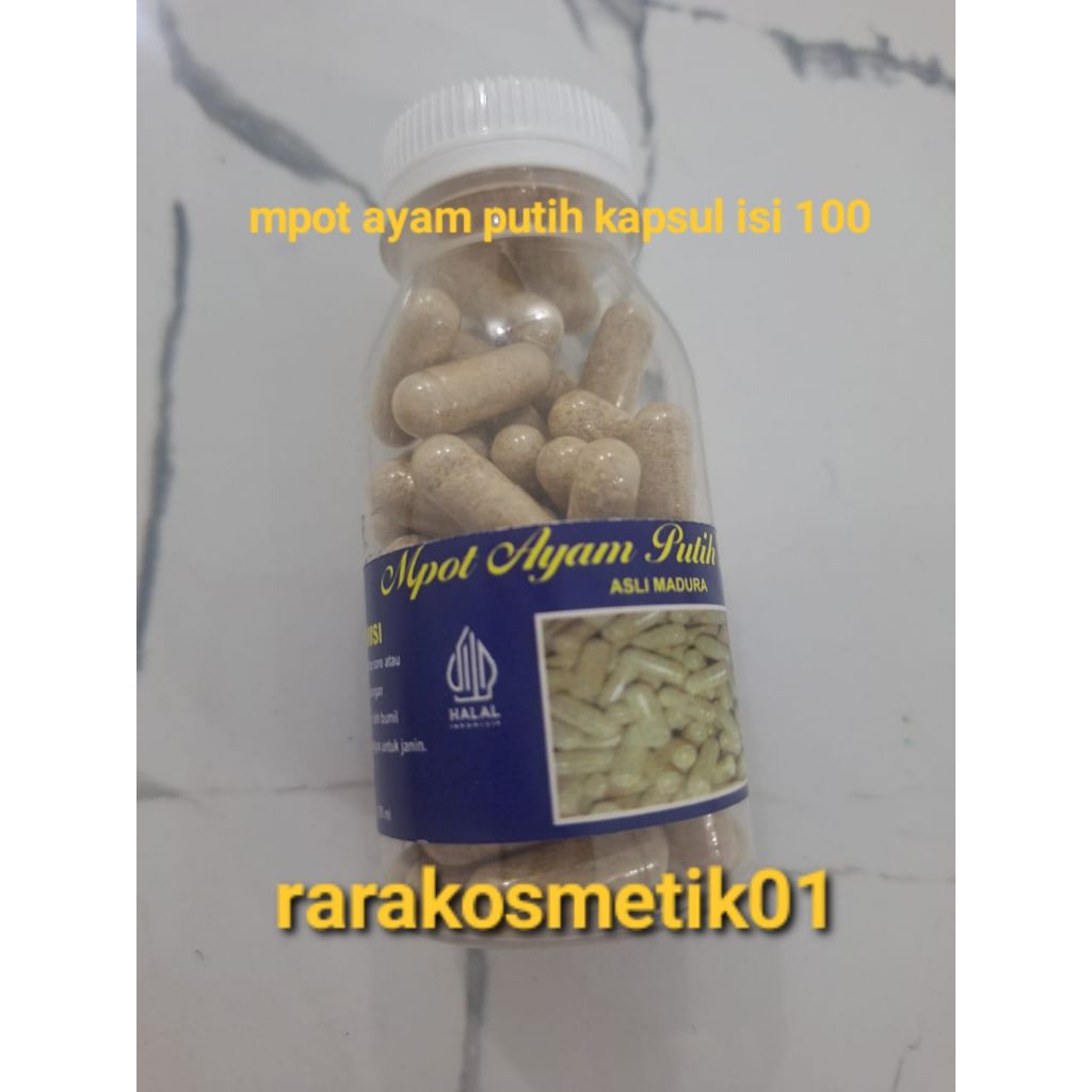 READY KAPSUL SUPER EMPOT AYAM  ISI 100 CAPSUL MPOT AYAM PUTIH ASLI