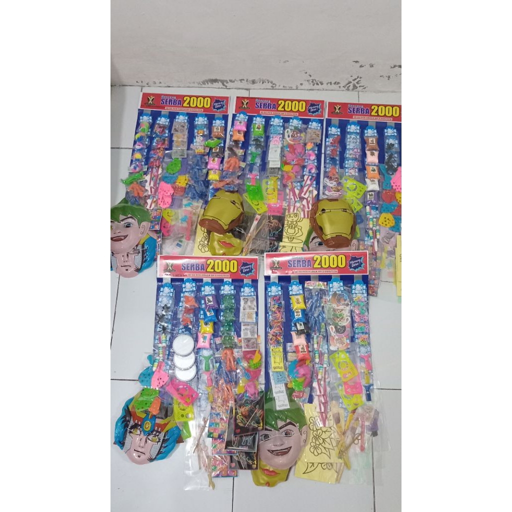 (READY ISI 50PCS TERMURAH SEINDONESIA) Mainan renceng serba 2000 || Mainan viral || Mainan serba 200