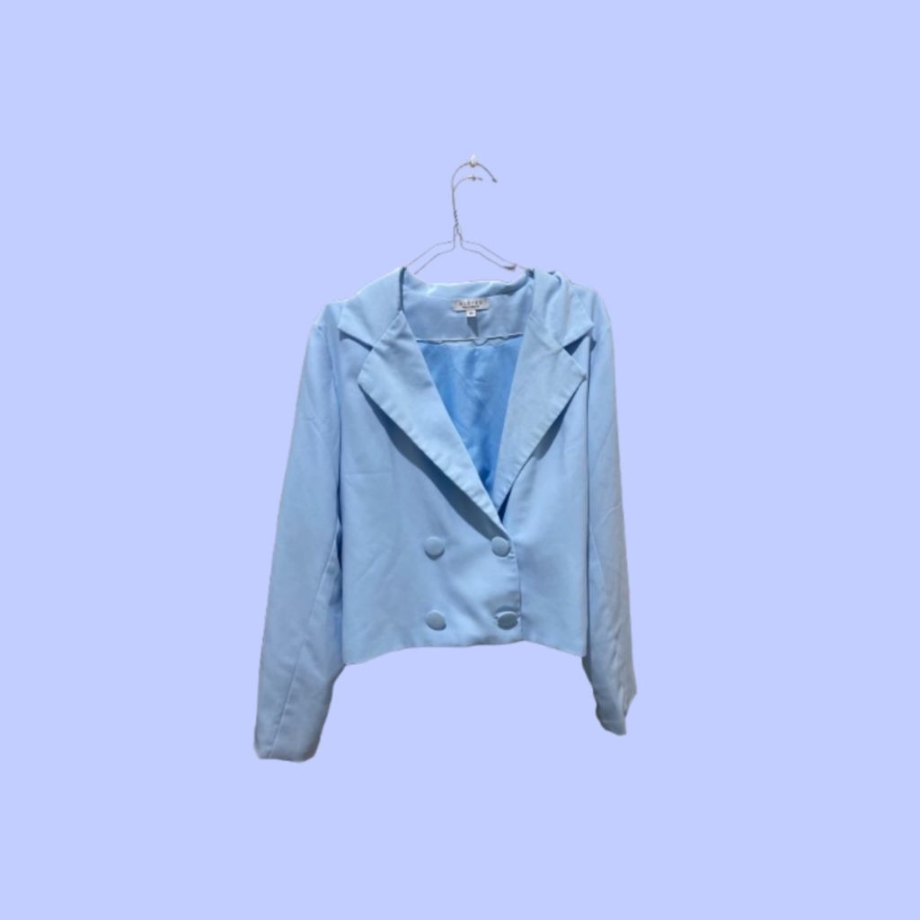 Blazer crop blue preloved