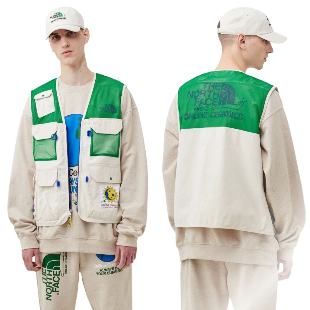 The North Face x Online Ceramics M66 Utility Vest White Green