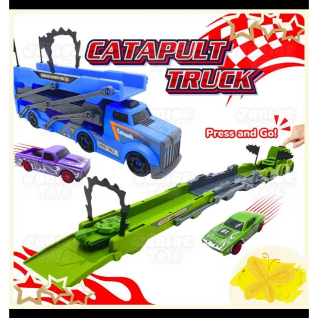 MAINAN TRUCK CATAPULT CAR TRACK EJECTION TRUK MOBIL LINTASAN BALAPAN