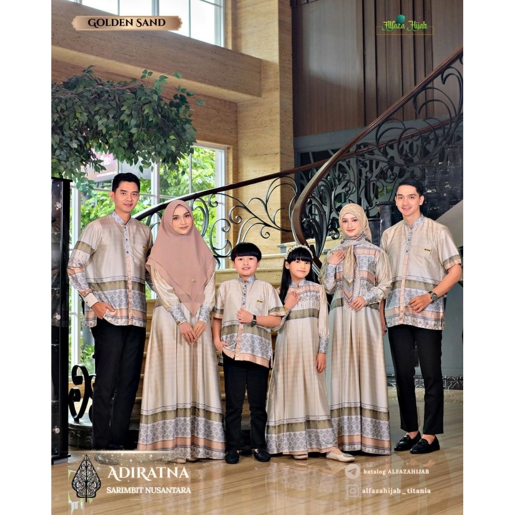 ADIRATNA BY ALFAZA HIJAB ORIGINAL | BAJU COUPLE LEBARAN | BAJU SERAGAM KELUARGA LEBARAN TERMURAH | B