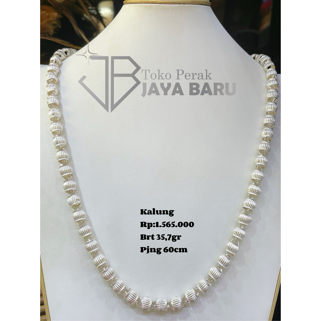 kalung bambu perak lokal