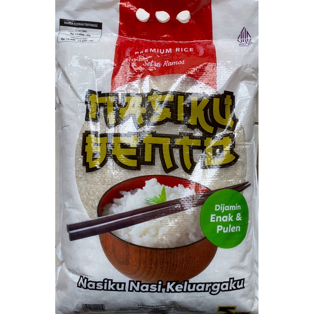 

Beras Nasiku Bento pulen kemasan 5 kg