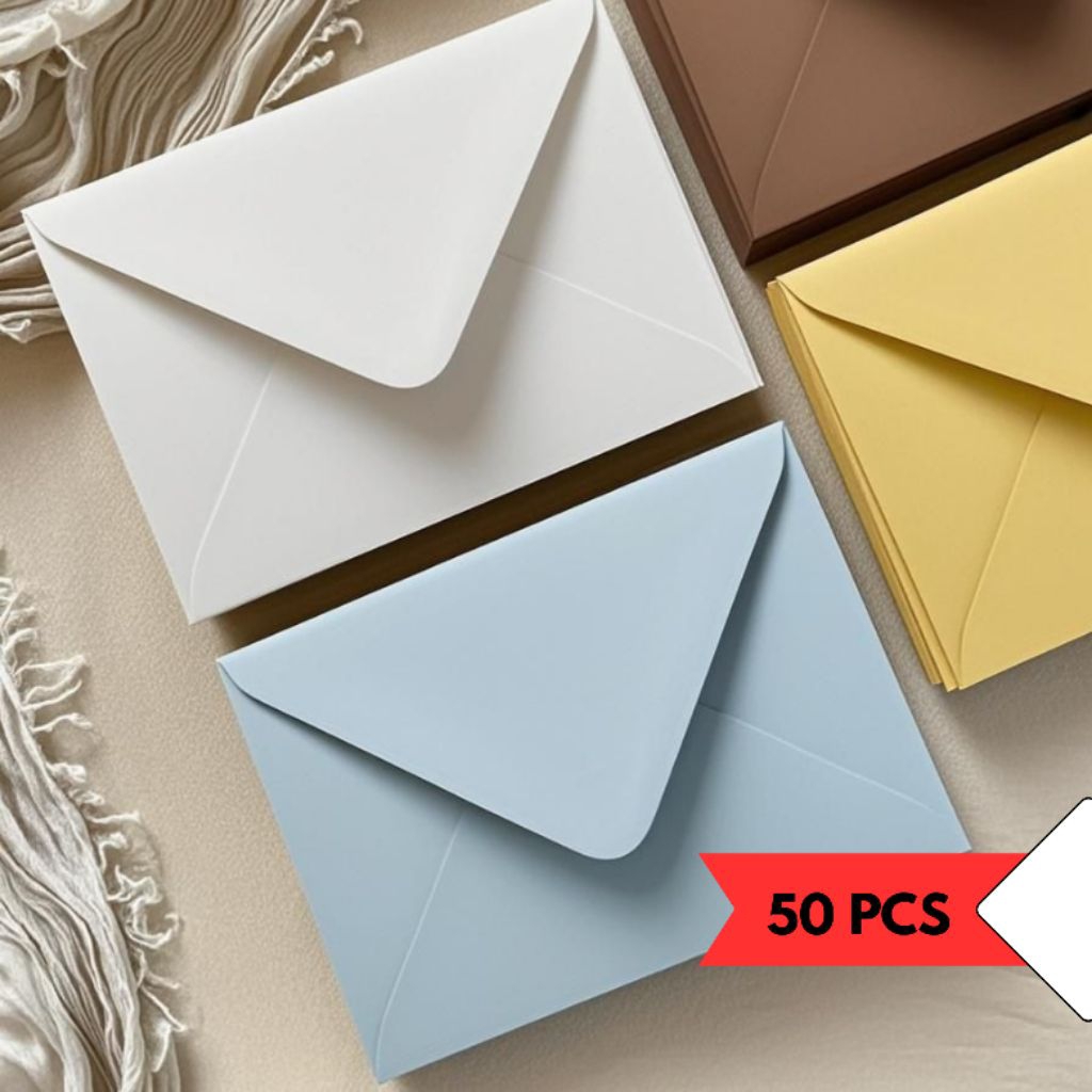

( 100 PCS)Amplop Warna A5 A6 A7 A8 coklat mera h hijau pink putih biru / Amplop murah nikahan undangan weding biru merah Amplop Angpao Uang Aesthetic amplop panjang.