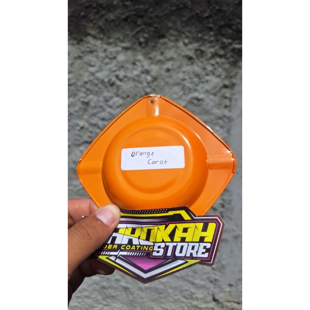 powder coating cat bubuk orange carrot